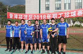 我公司奪得2018年普灣經濟區(qū)職工排球賽冠軍